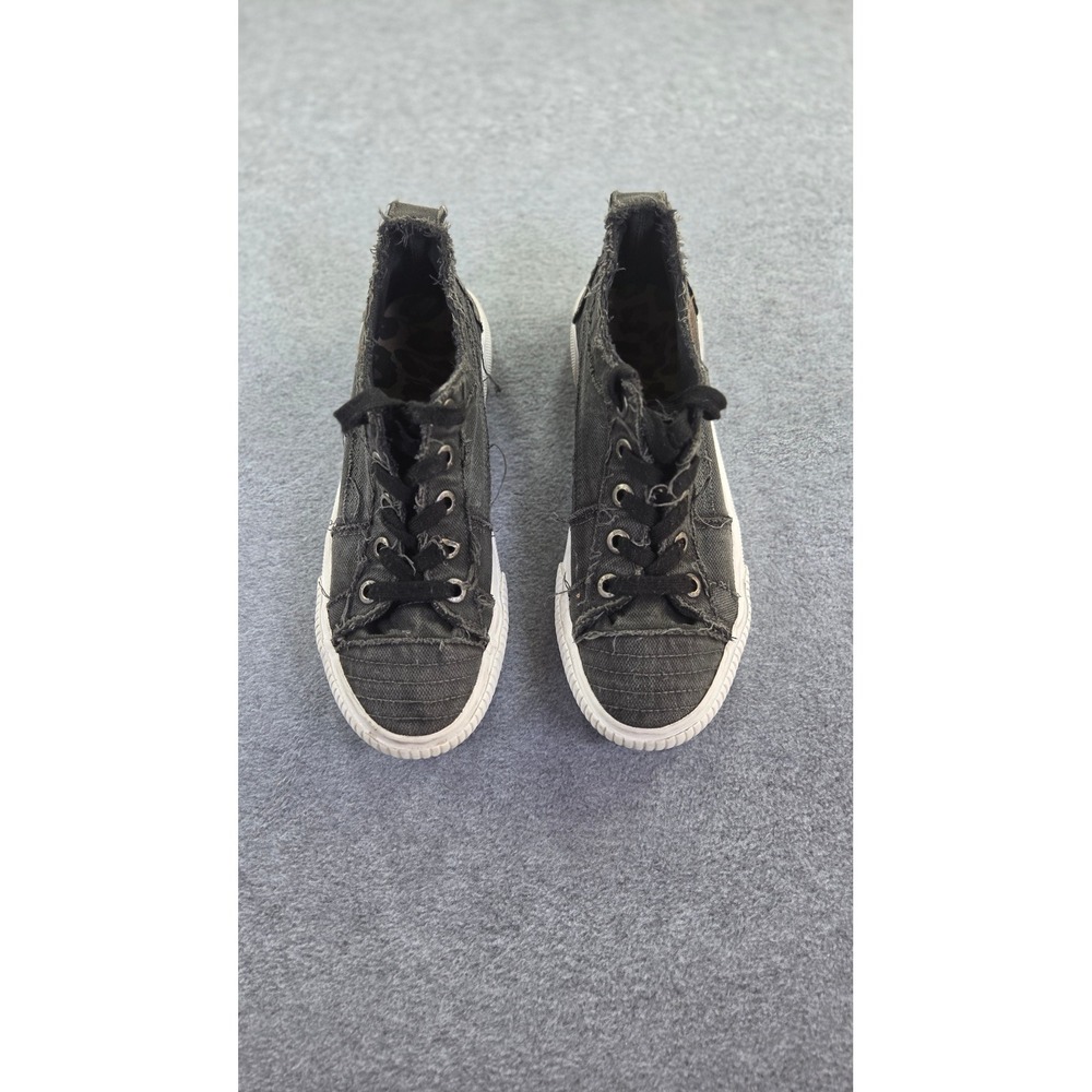 Blowfish Malibu Women Marley Canvas Sneakers 8.5 Grey Distressed Boho